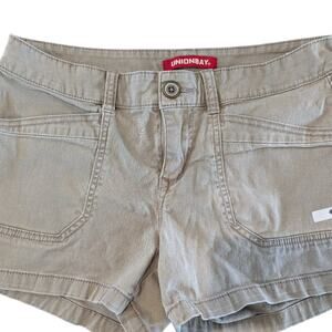 #44 Unionbay Women's Beige Stretch Denim Shorts - Size 11